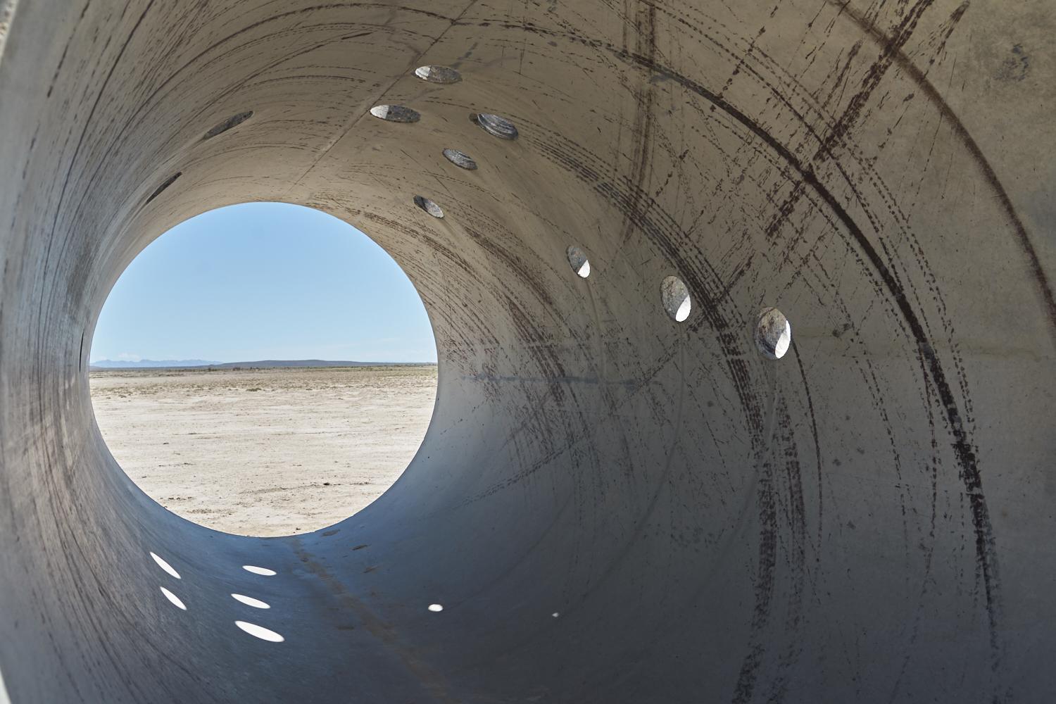 The Weird, Wonderful--and Dying--Great Salt Lake - Four huge concrete tunnels make up the Sun Tunnels, an art installation on the GSL&#39;s...