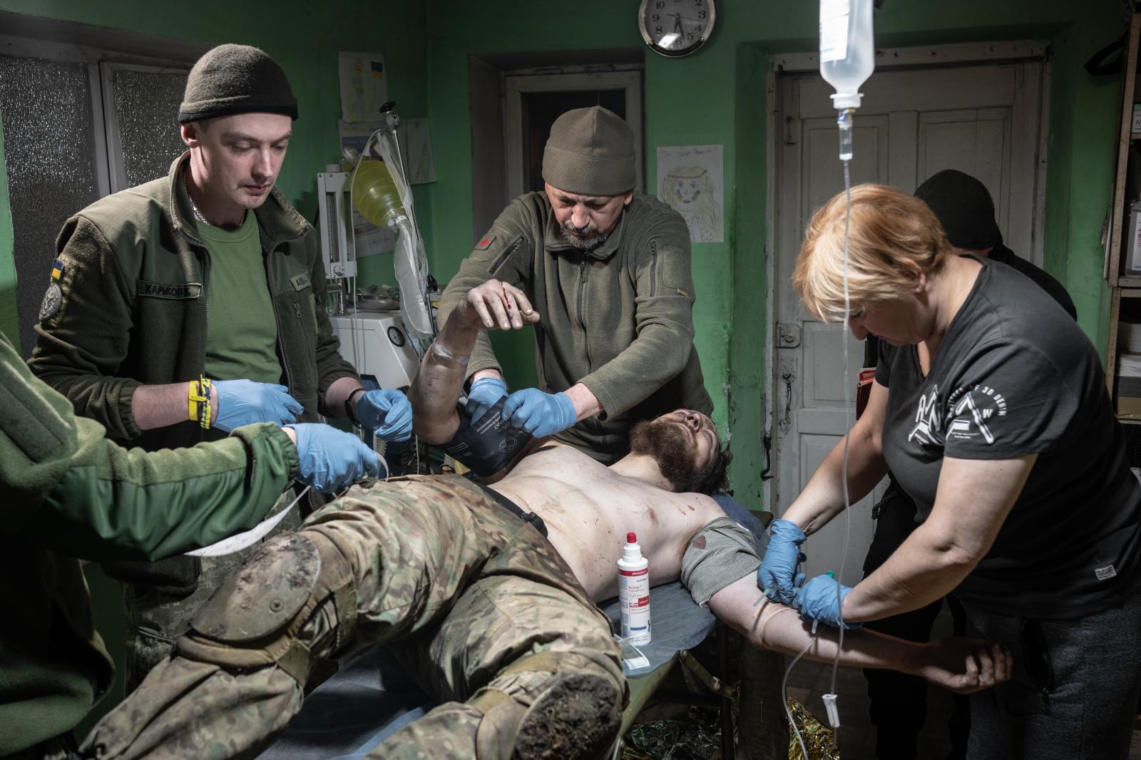 Medics of the 53 Brigade of the...vka, Ukraine Karlivka, Ukraine 