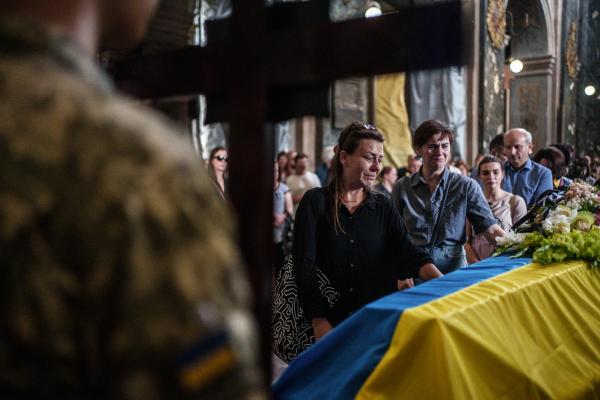 Image from Russian-Ukrainian War - Friends and relatives of Victoria Amelina, writer and...