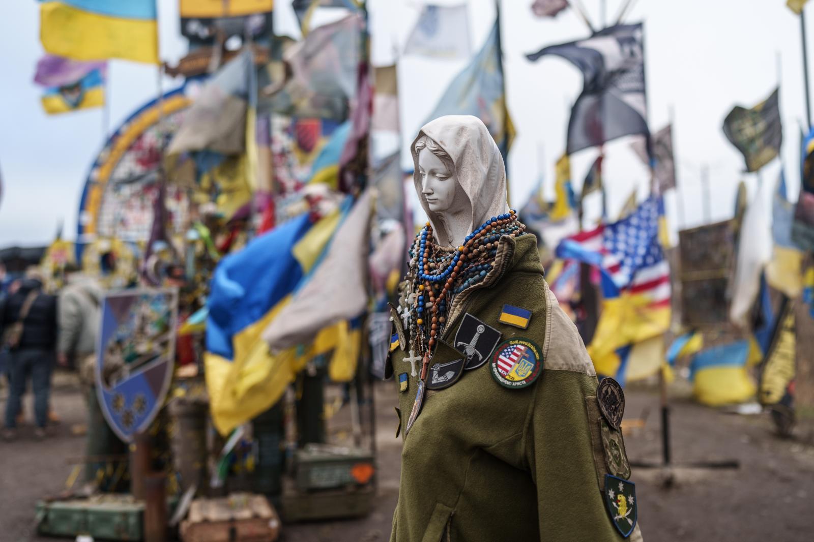 Famous Donetsk region monument,...er, on January 26, 2025 Ukraine