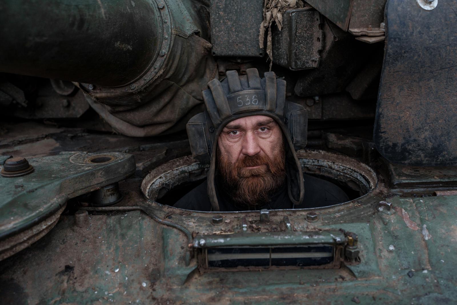 Yury, 41, driver of the T-64 ta...h 17, 2024 Bakhmut area Ukraine