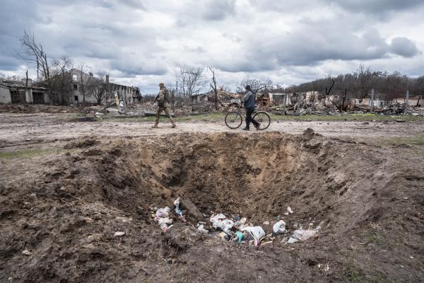 Ukrainian Village Destroyed by Russians
