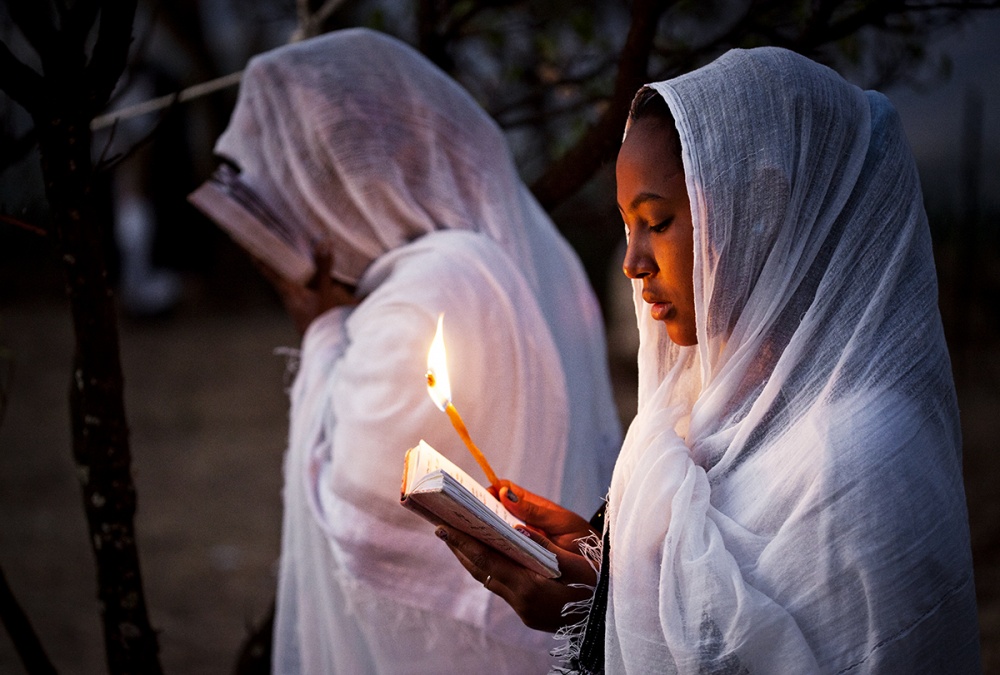  Lalibela, Ethiopia: Two young ...on of Timkat. Â© Matjaz Krivic 