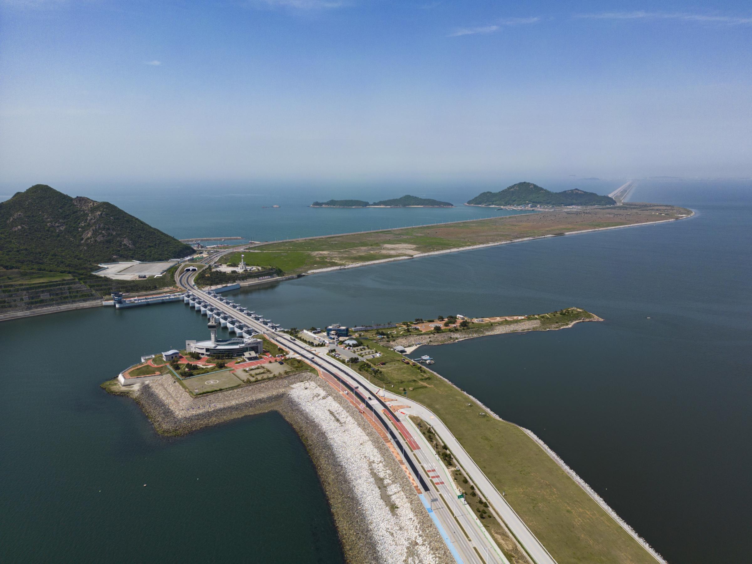 Saving South Korea's Tidal Flats - The 21-mile-long Saemangeum seawall is the longest in the...