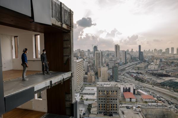 Image from Overview - Beyrouth, Liban, le 10 novembre 2020. Immeuble moderne de...