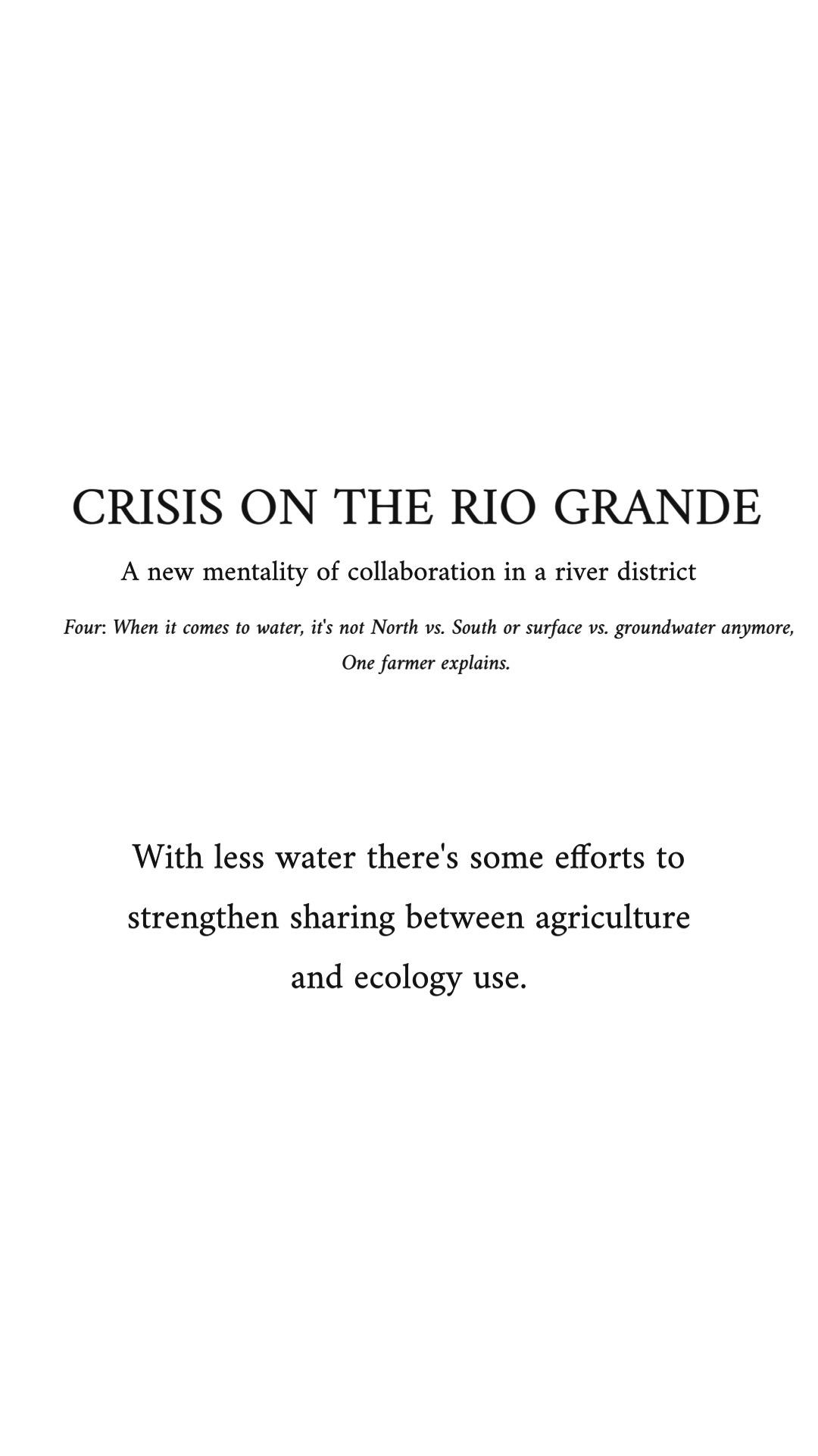 Crisis on the Rio Grande -   
