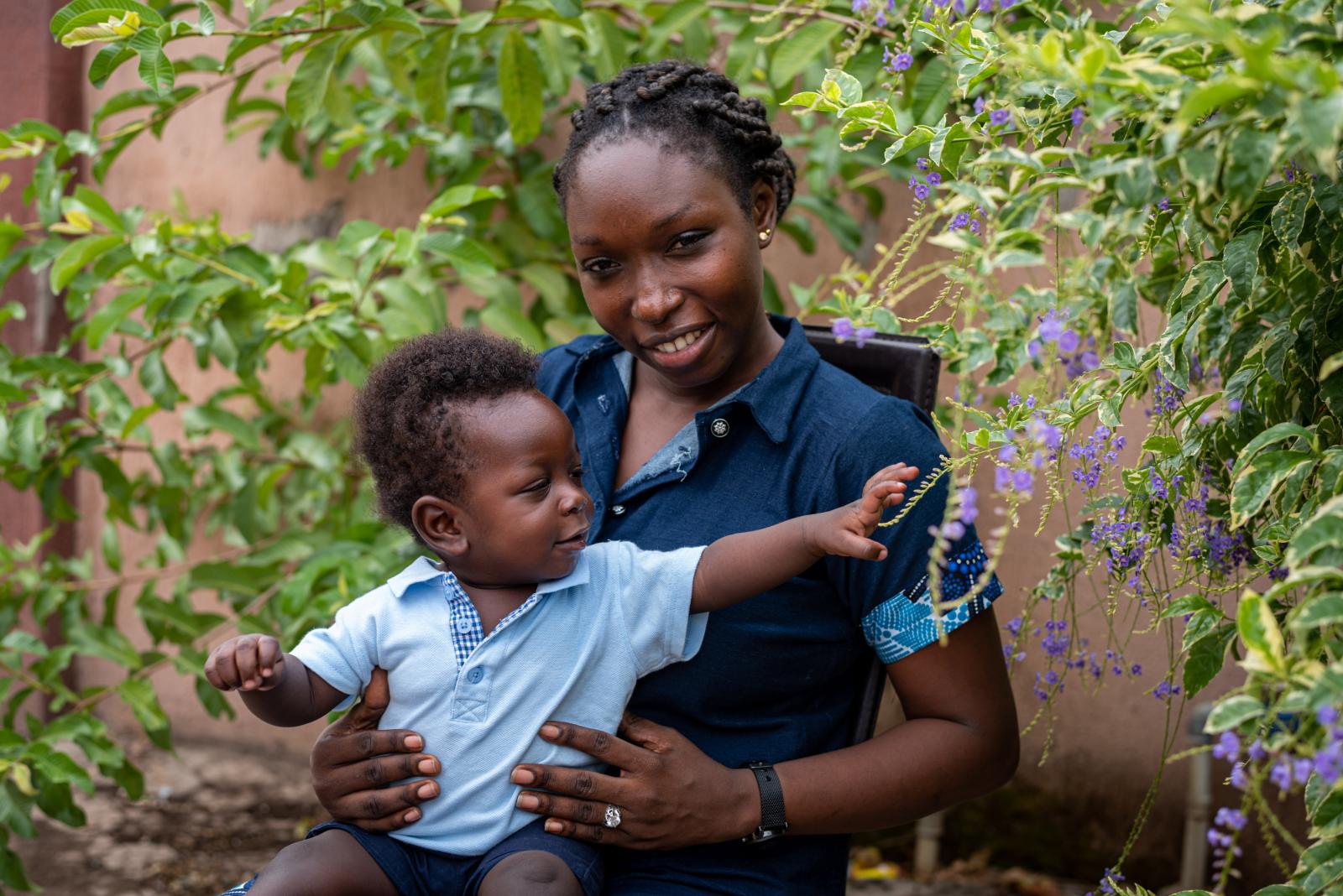 Portrait of Deborah and her son...ome in Abuja. Gwagalada Nigeria