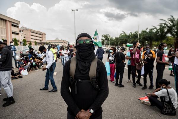Image from EndSARs Protesters - I am protesting because I am a Nigerian. I have been...
