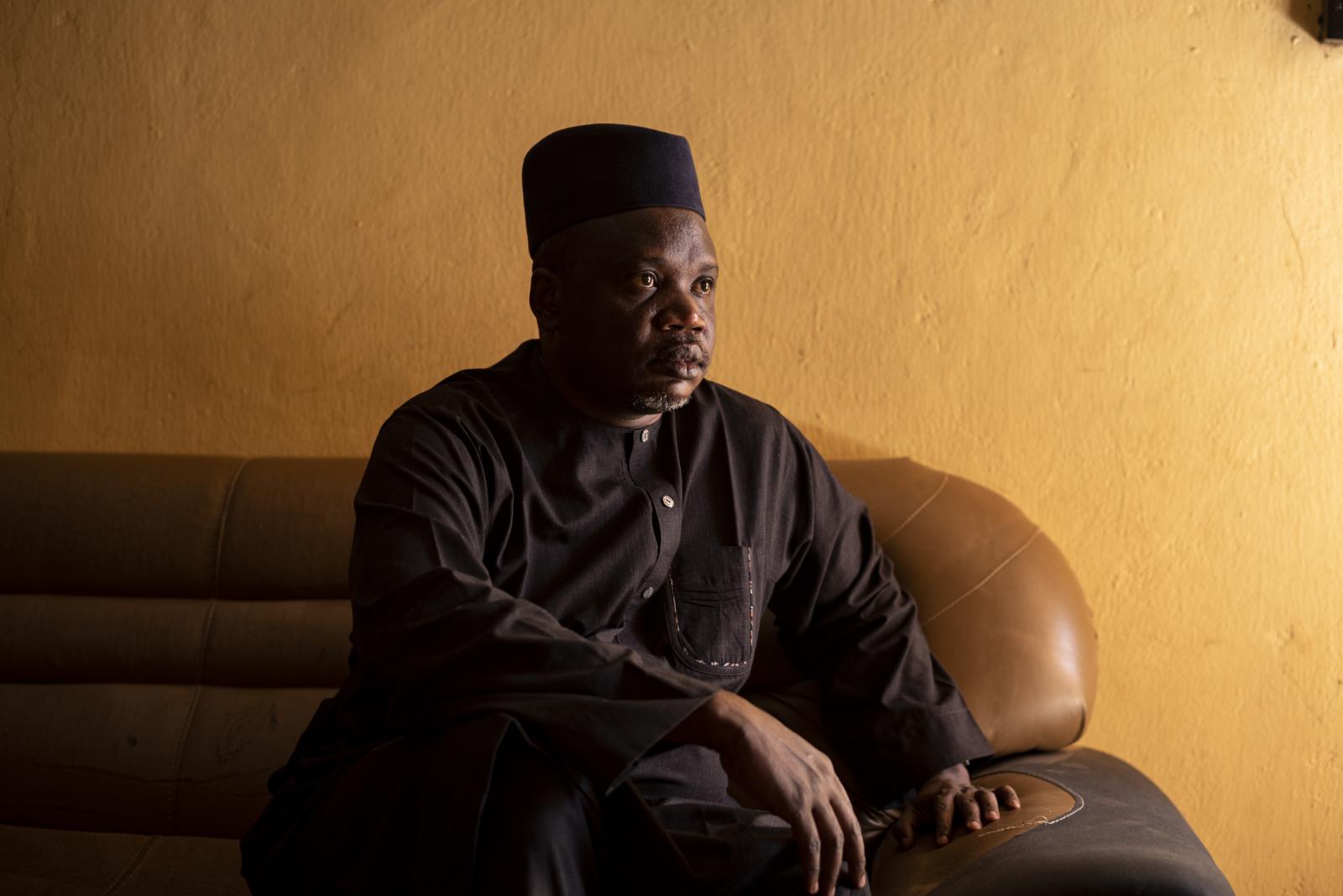 Abdullahi Tumburkai, 45, sits f...he 11th of March, 2021. NIGERIA
