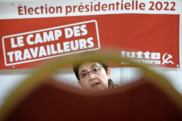 politics - Nathalie Arthaud, candidate à l'election presidentielle...