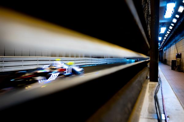 Image from sports - Cars are seen racing in the Tunnel during the 2023 Monaco...