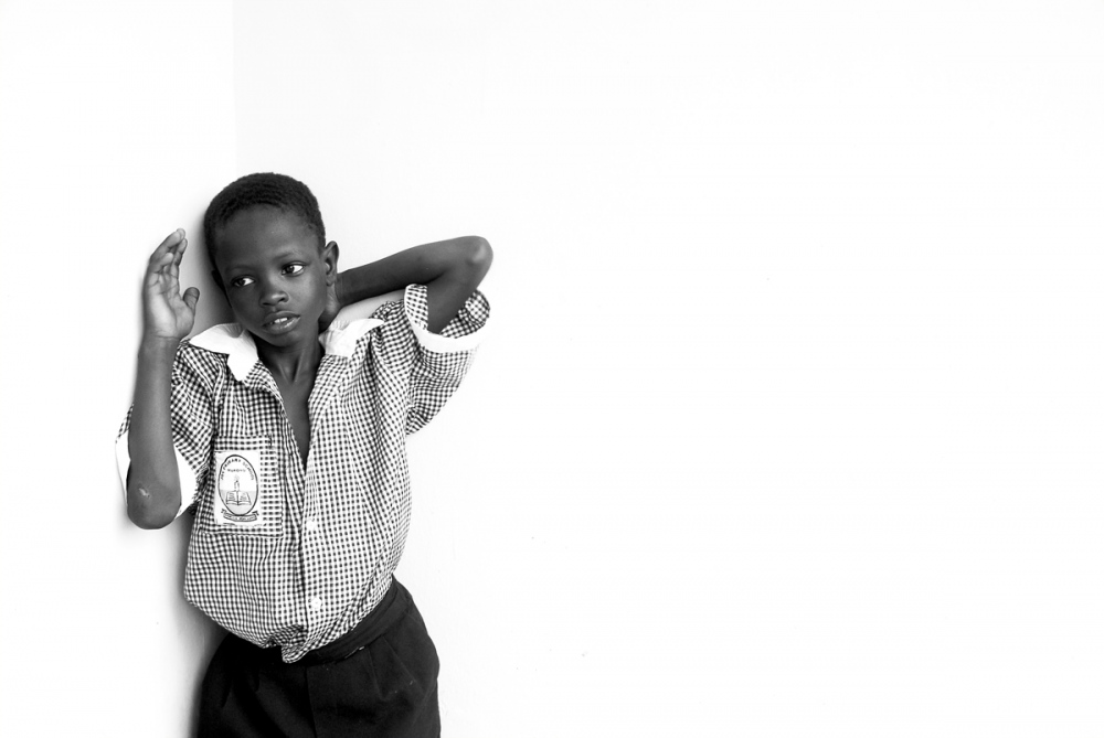 Uganda -                    LUKE, 10, was left to fend for himself...