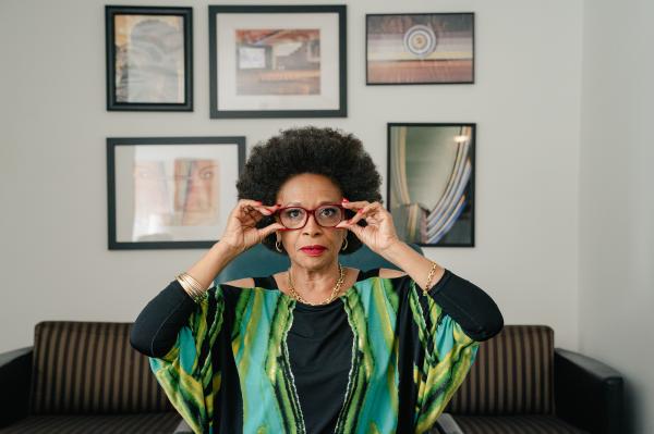 Image from Portraits -  American actress Jenifer Lewis, queen of the high kick,...