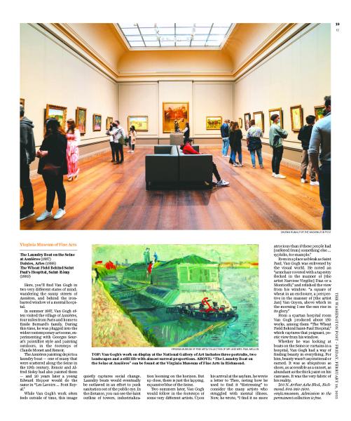 Image from Tear Sheets -    For  The Washington Post  You’ve seen ‘Van Gogh: The...