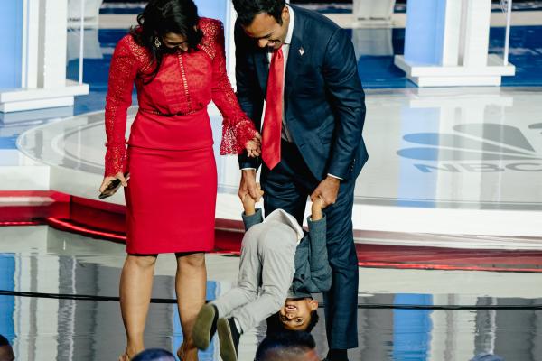Image from Highlights from the Third 2024 Republican Presidential debate -  Republican presidential candidate and businessman Vivek...