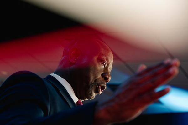 Image from Highlights from the Third 2024 Republican Presidential debate - Republican presidential candidate and Senator Tim Scott...