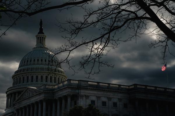 Image from The 2024 State of the Union Address -  The U.S. Capitol building is seen before the State of...