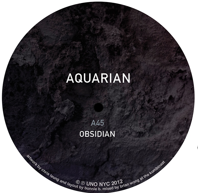 UNO NYC Records Album Art -  Aquarian, Obsidian A Side Record Center 