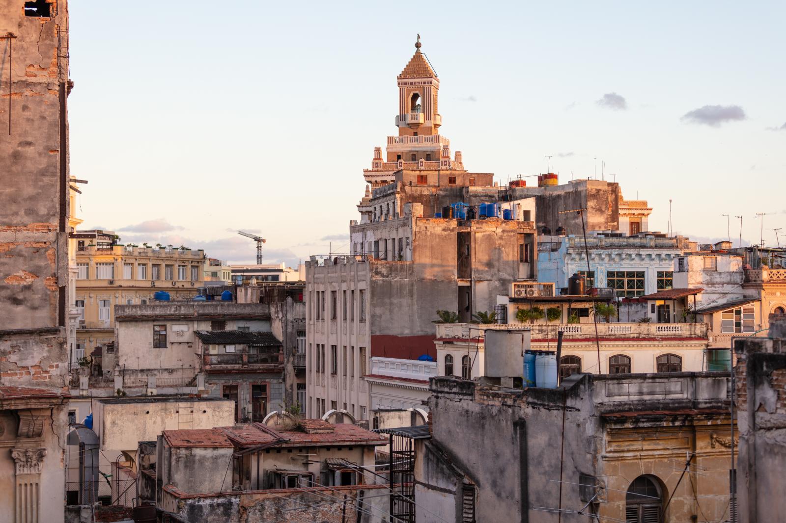 View of Bacardi Building, Havana, Cuba