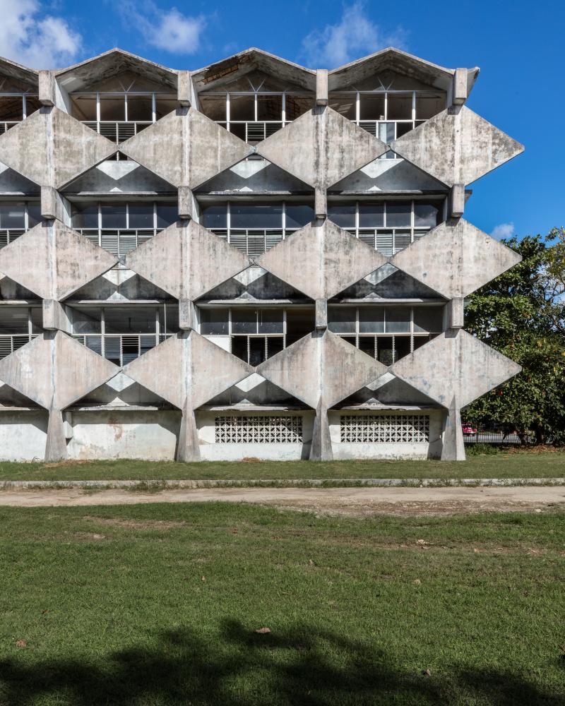 Electrical and Engineering Workshops, Cuban Modernist Building in Havana