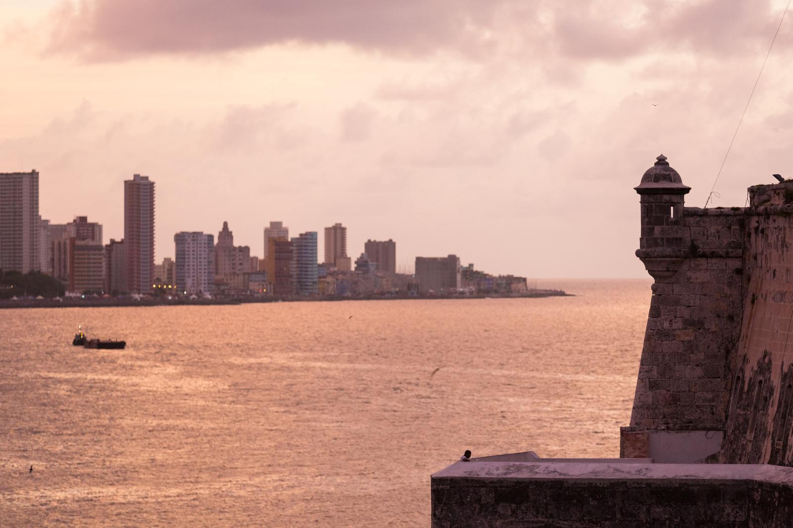 View of Havana from the Castillo de los Tres Reyes Magos del Morro.