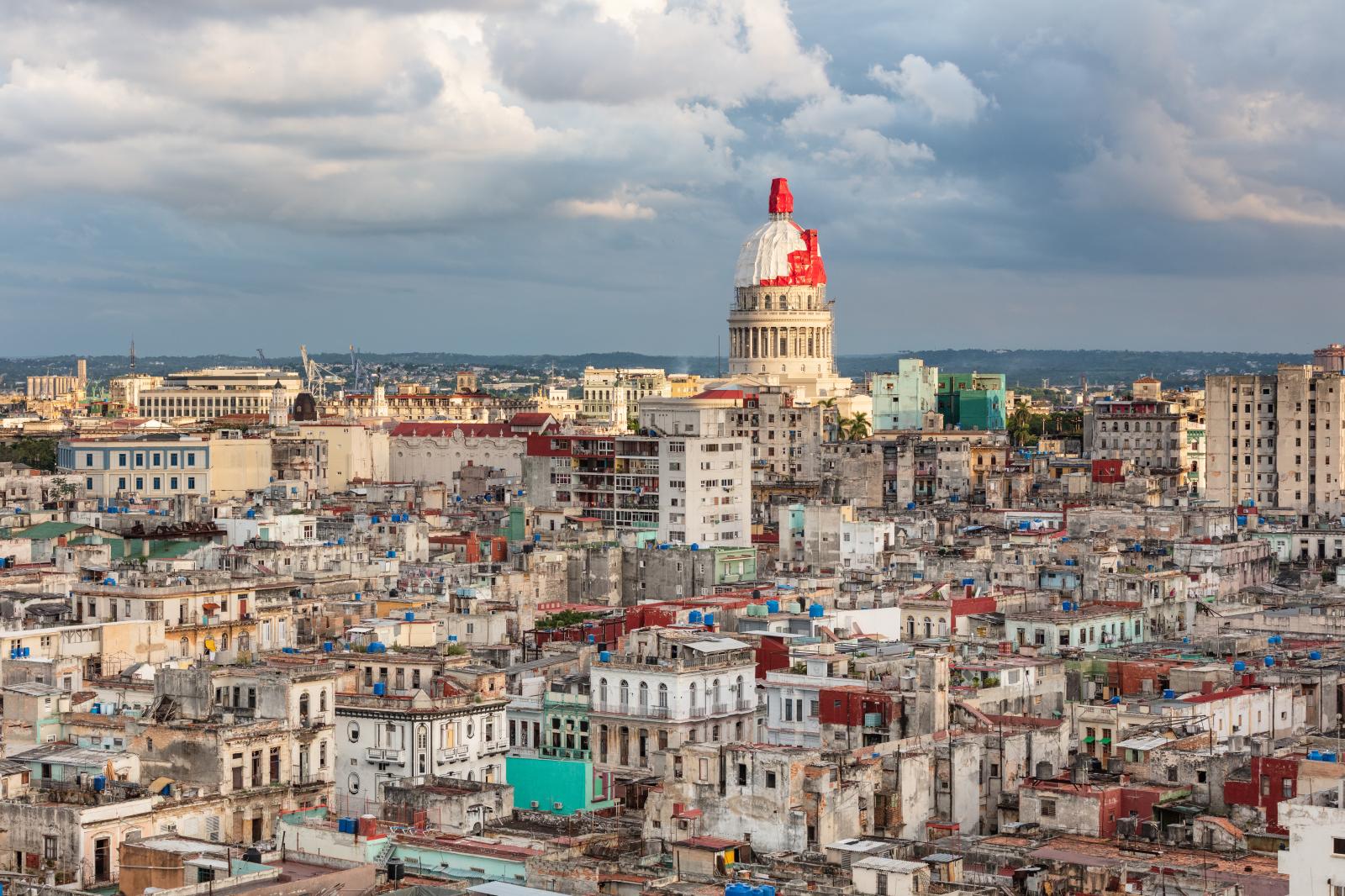 View of the Capital building and Old Havana
