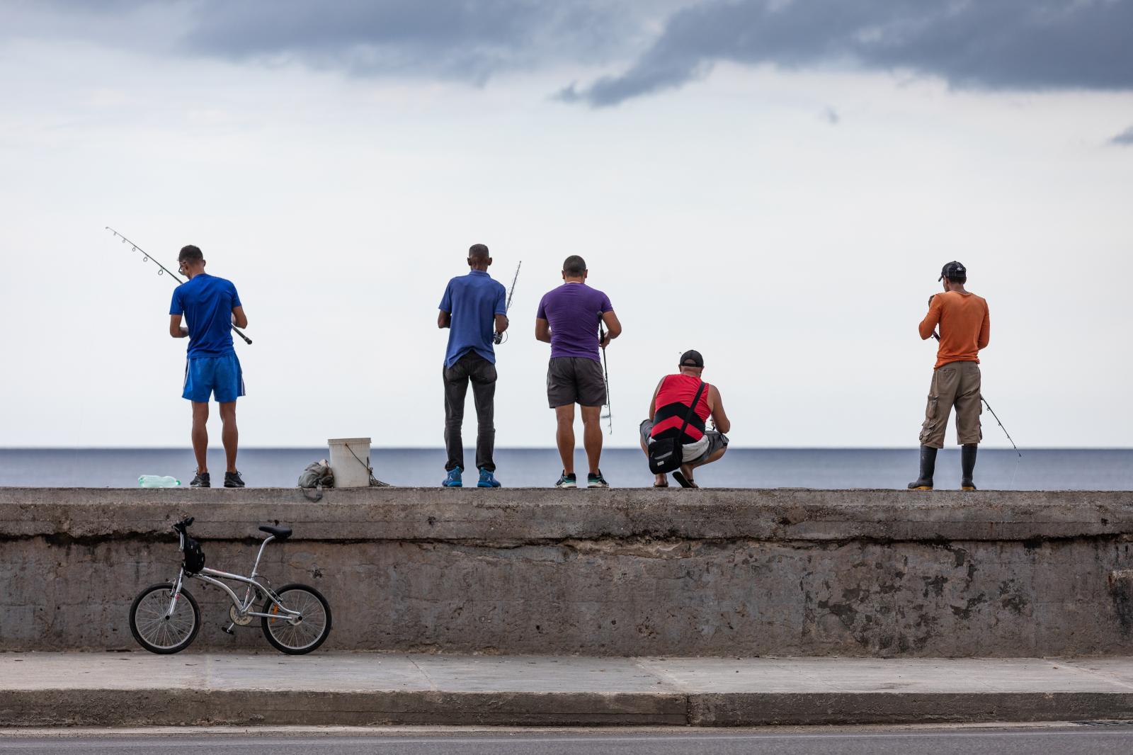 Fishermen at the Malecon