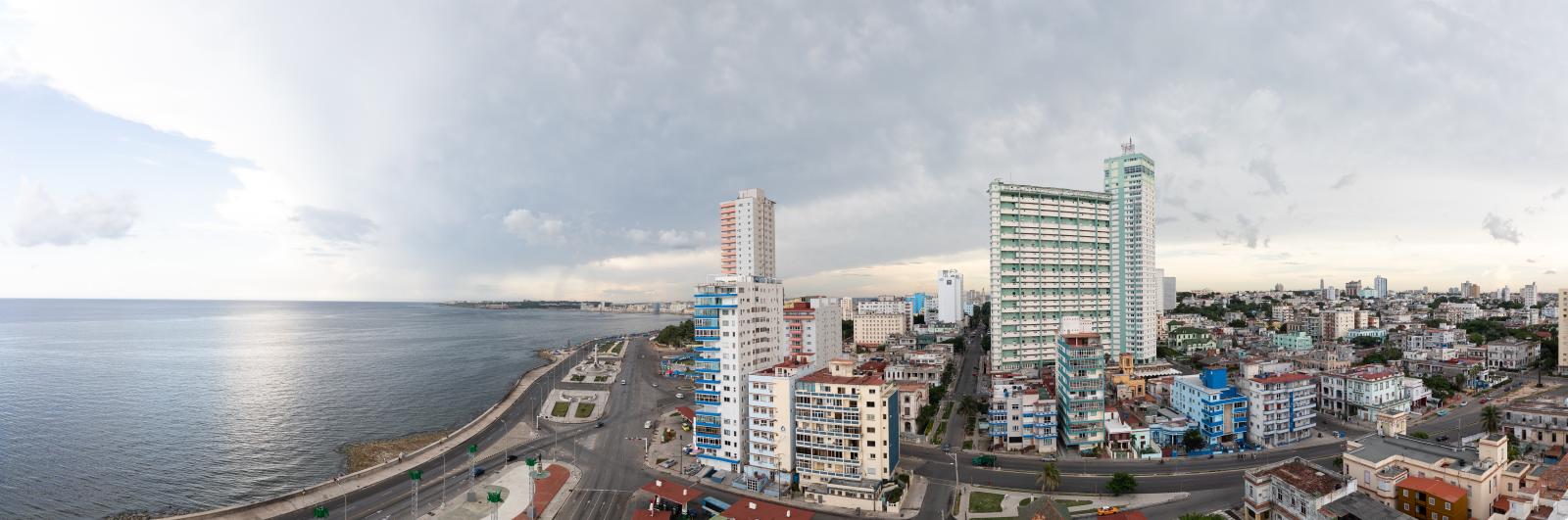 View of the Malecon, skyline