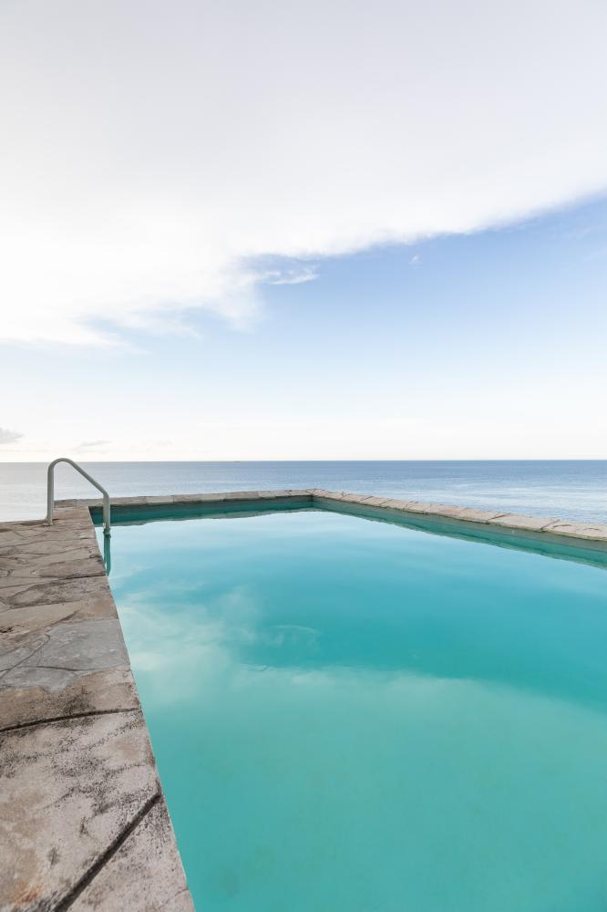 Rooftop pool on the Malecon.