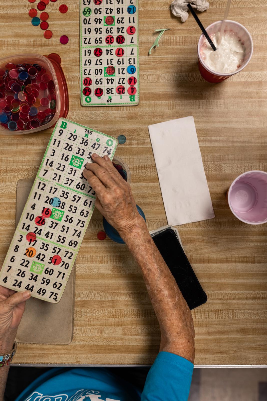 Post 67: American Legion, American Stories - A typical bingo setup at the post involves anything from cards, drinks, good luck charms and...