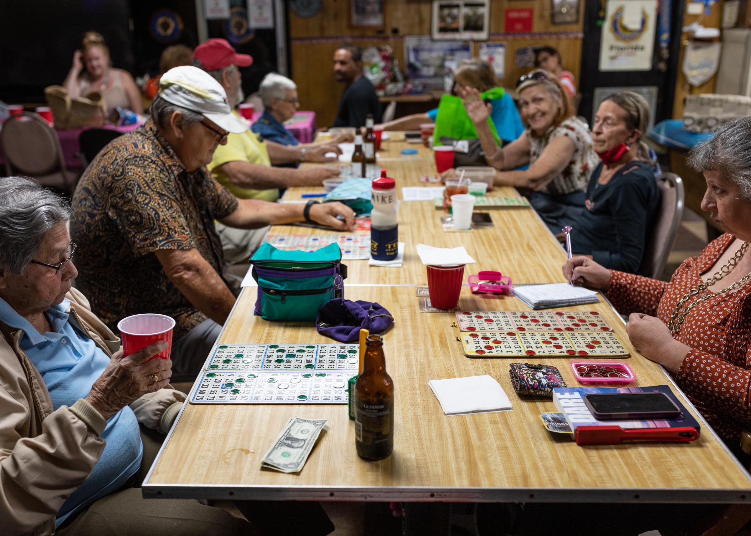 Post 67 - Thursday night bingo is a pretty serious affair for the regulars.