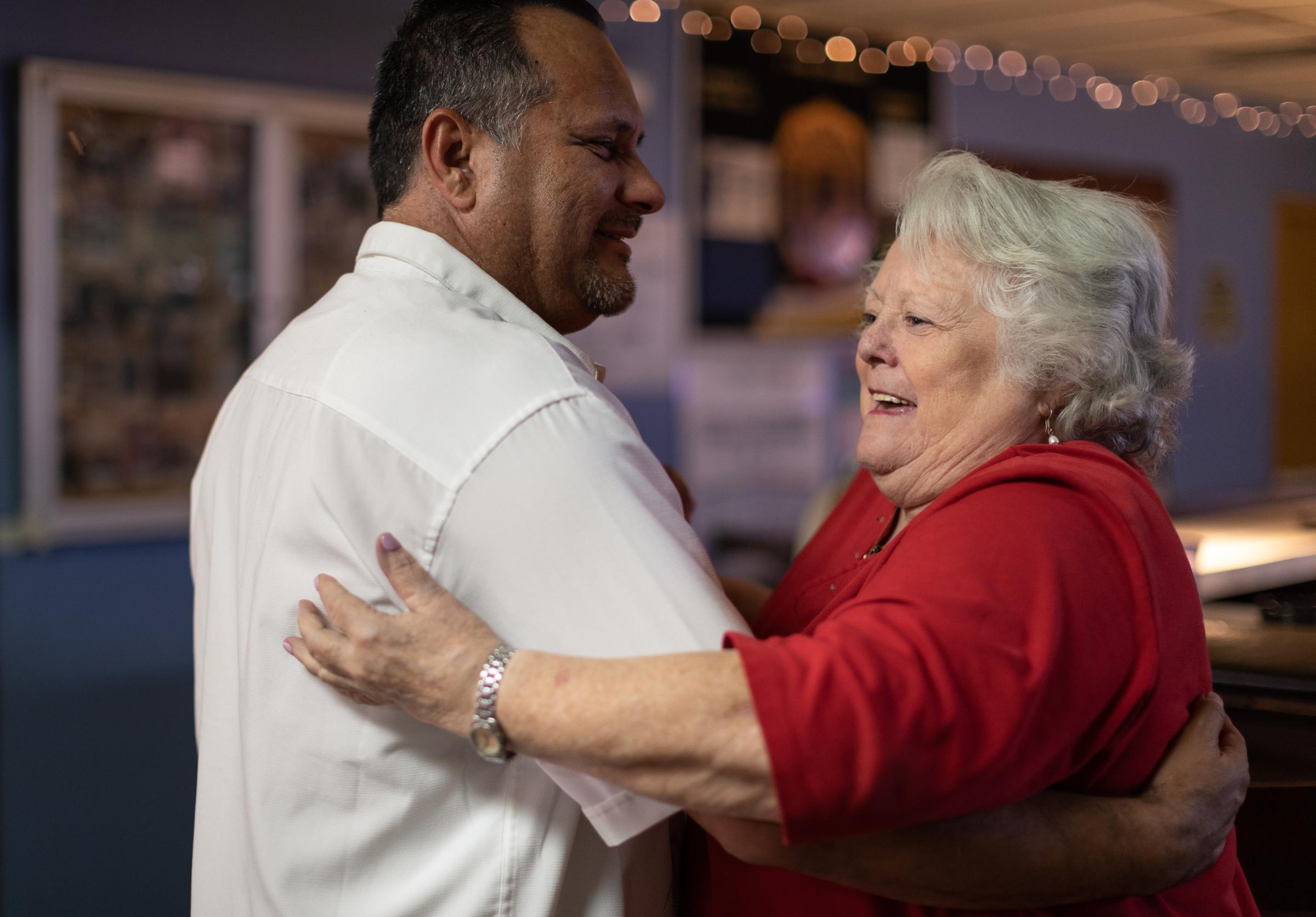 Post 67 - Manny takes Carol Anne for a dance.  