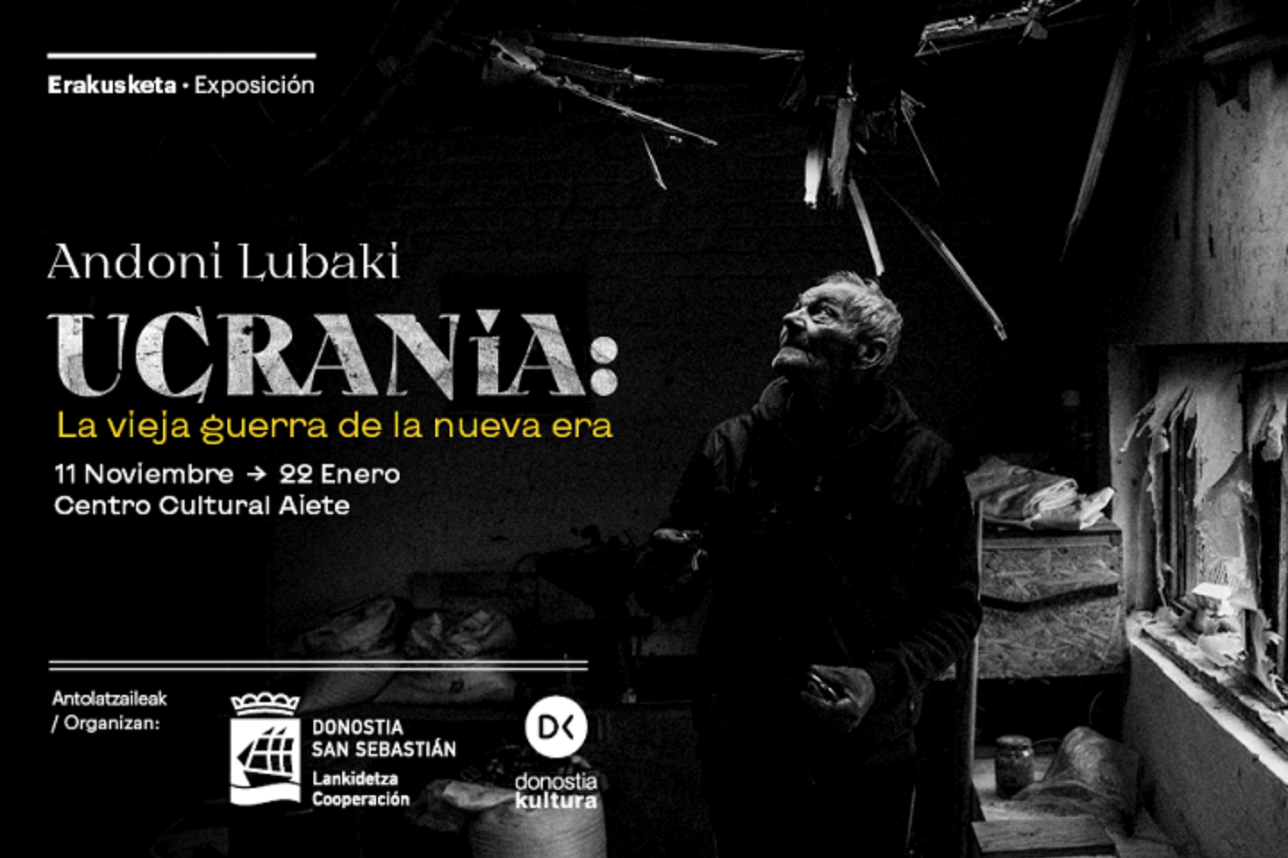 Ukraines War exhibition in San Sebastian - Basque Country