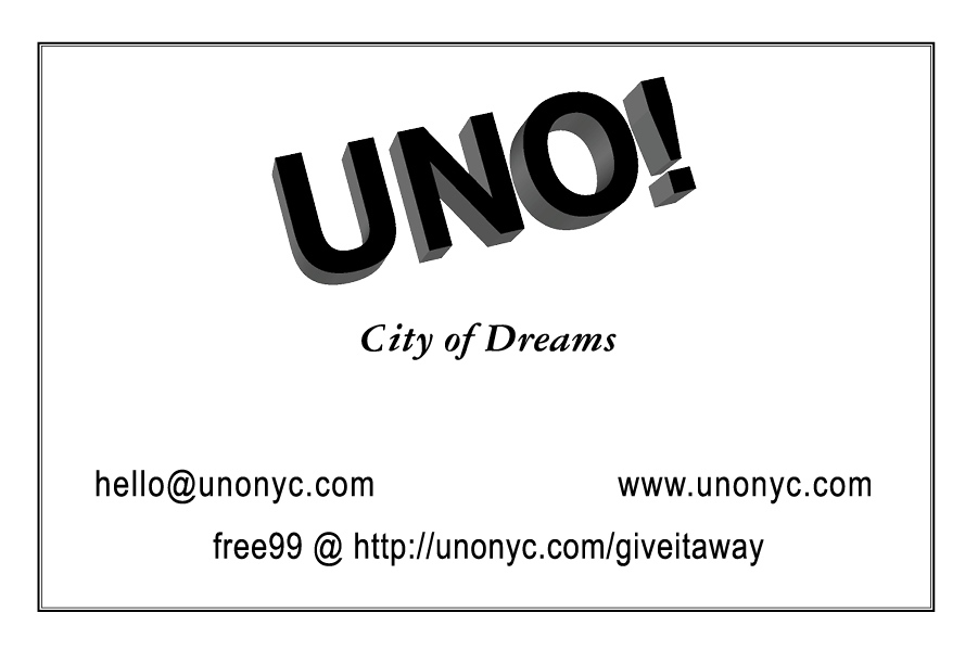 UNO! Records -                  UNO NYC RecordsÂ business card...