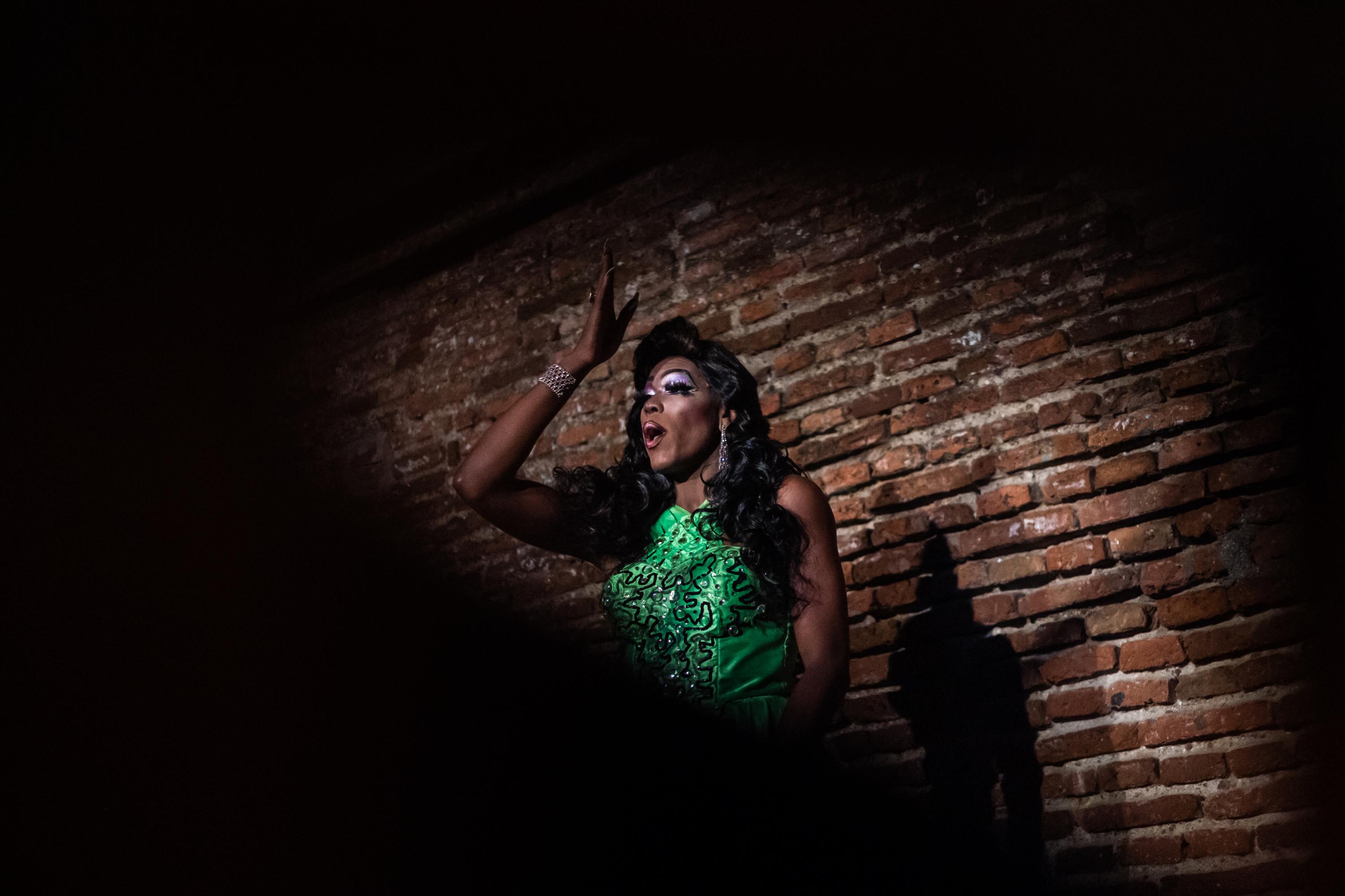  Transgender show that is held every Saturday, in the picture, Blancuchini.&nbsp; 