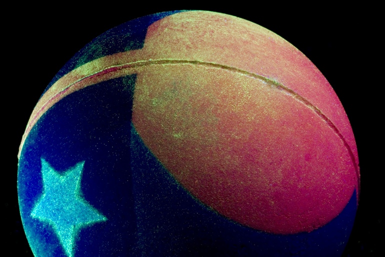  Rubber Ball with Puerto Rican Flag / 2010 