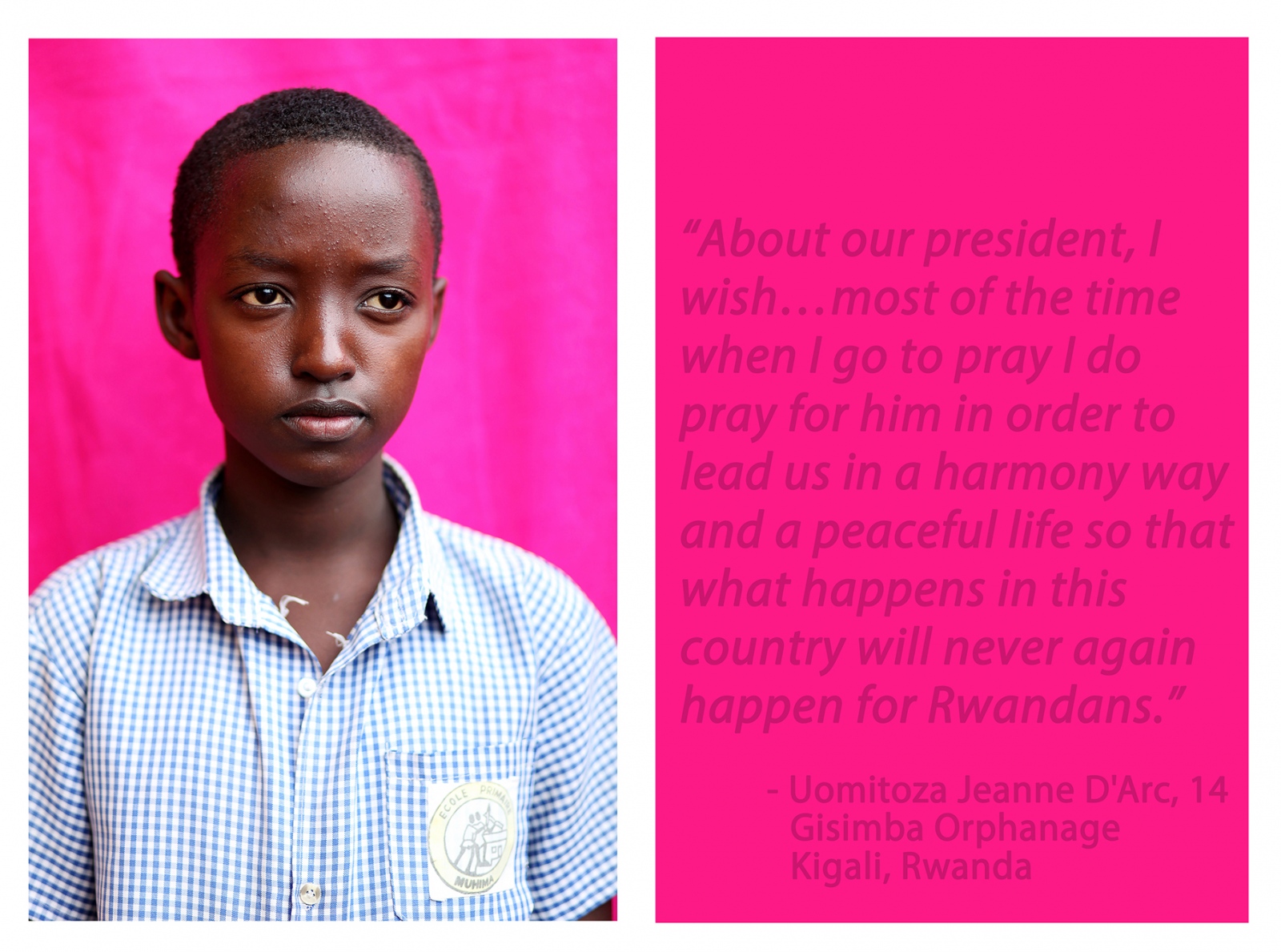 Rising Rwanda -  Student at the Muhima Primary School, Kigali, Rwanda /...