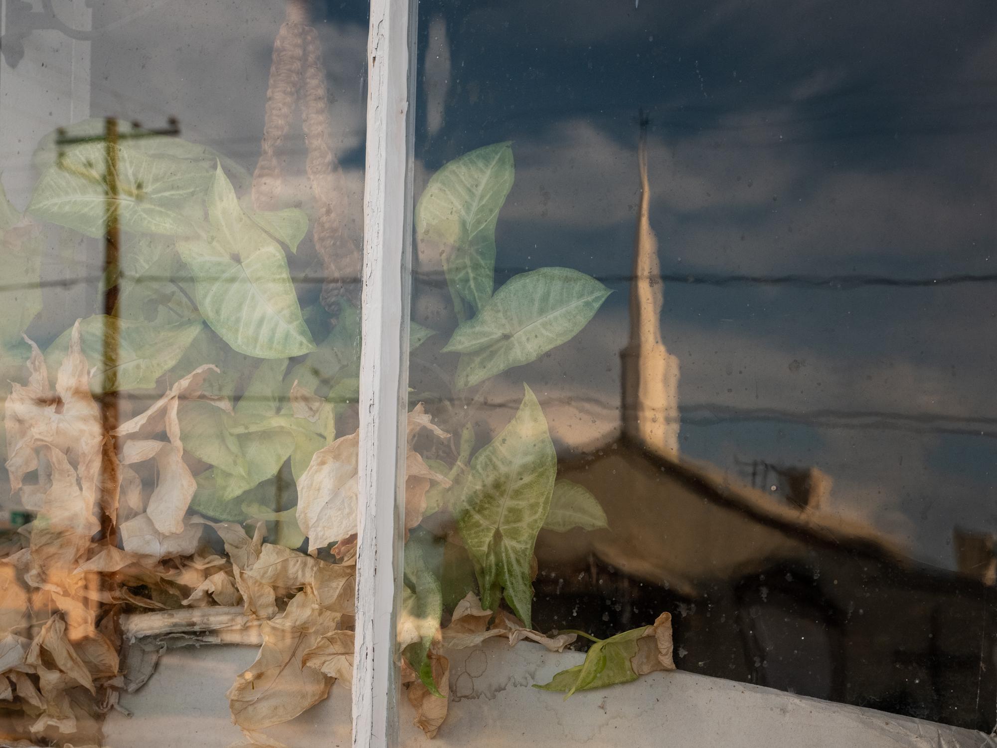 New Arizonans - HuffPost - A church spire is reflected in a window in Tombstone,...