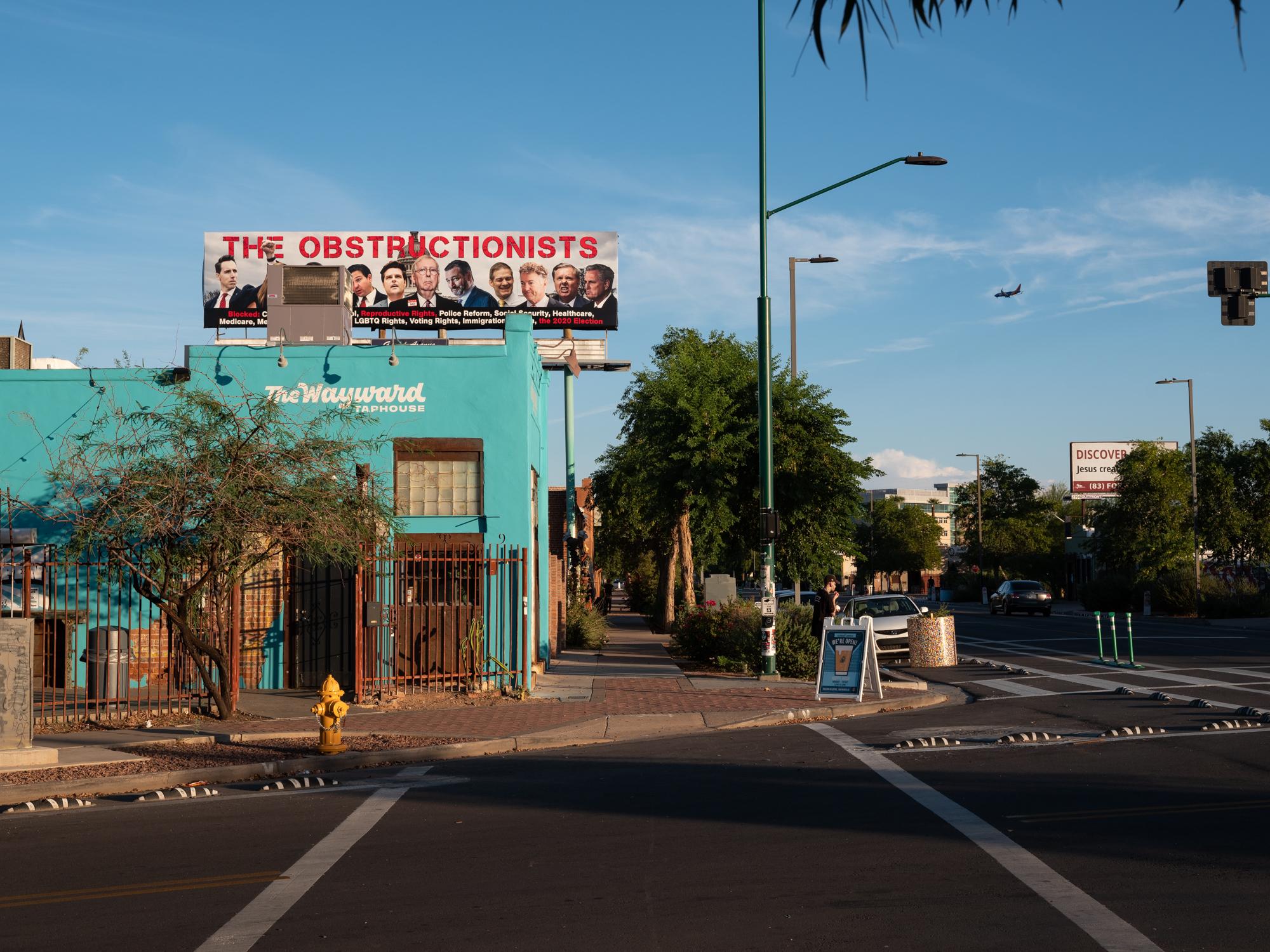 New Arizonans - HuffPost - A billboard depicting radical conservative members of...