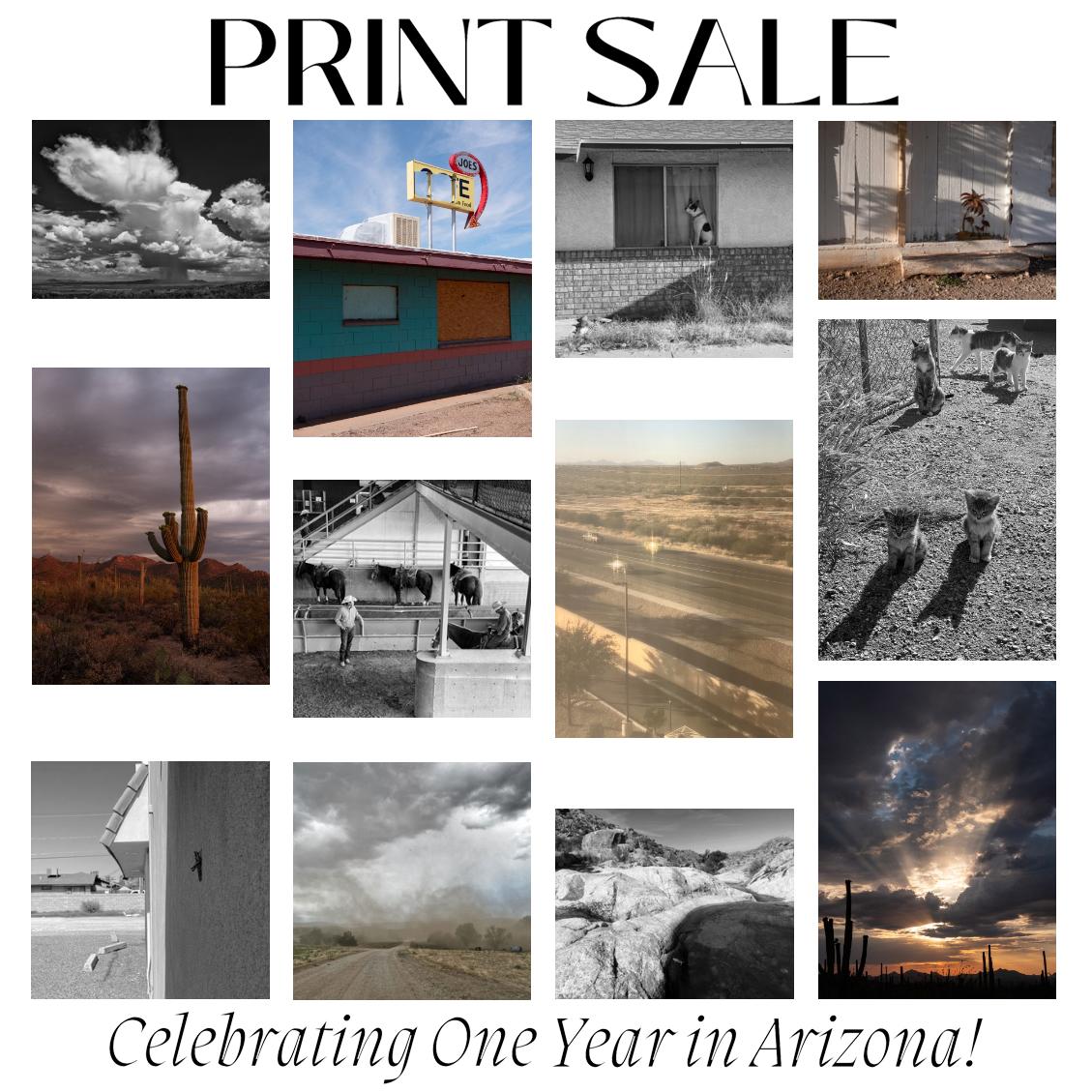 Print Sale - One Year in AZ!