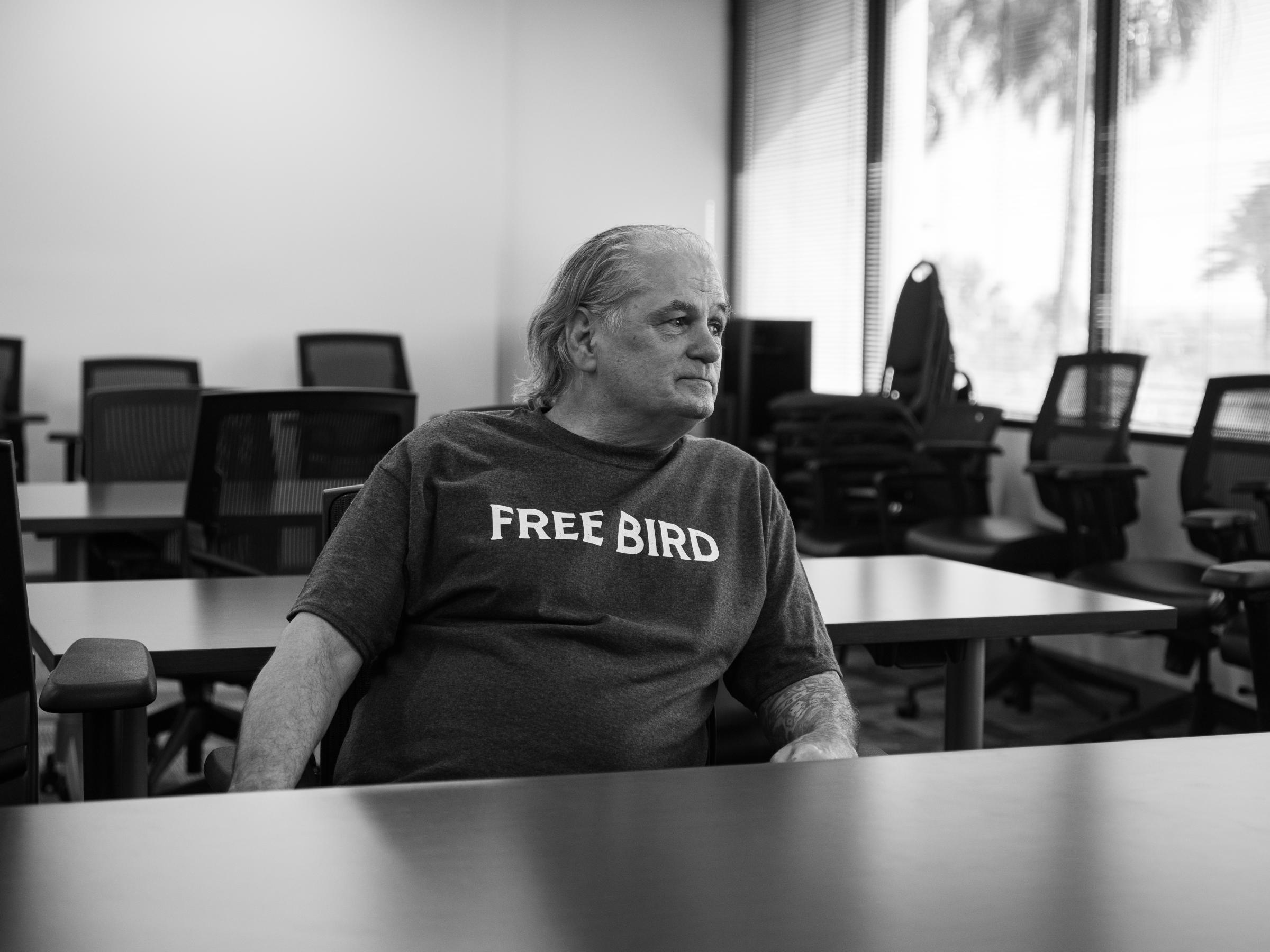Barry Jones - The Intercept - Barry Jones sits in a conference room at his...