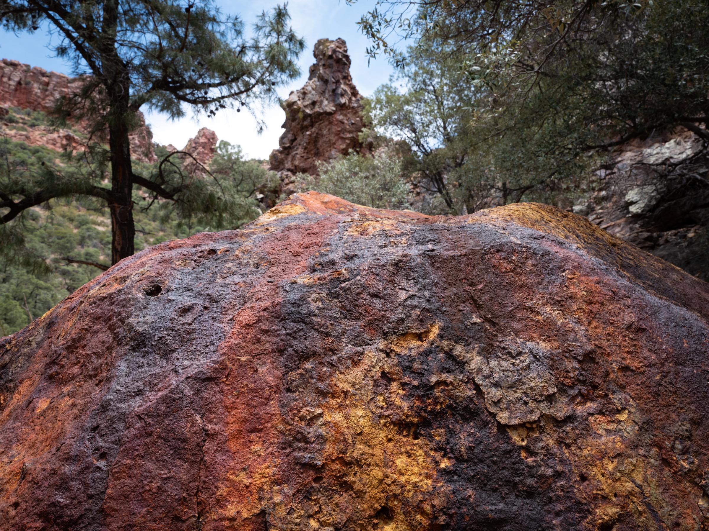 Saving the Patagonias - The Intercept - A highly mineralized rock in Humboldt Canyon in...