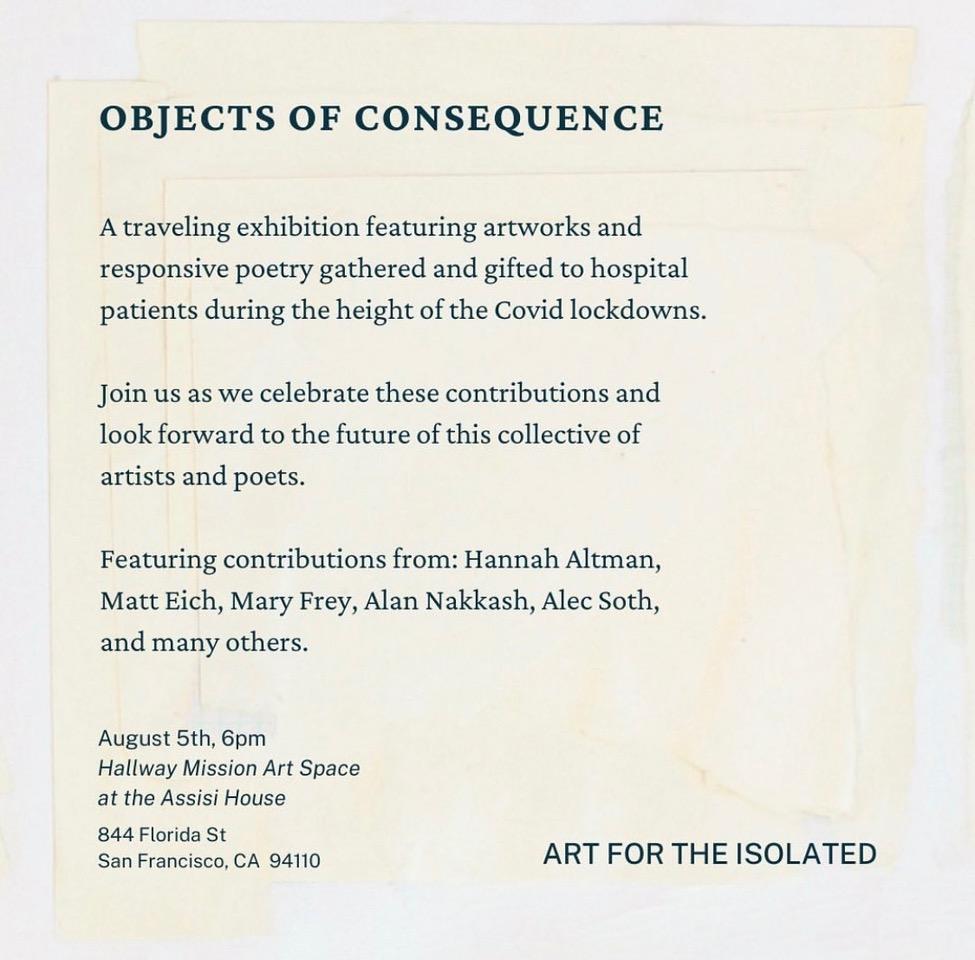 "Objects of Consequence" Exhibition in San Francisco