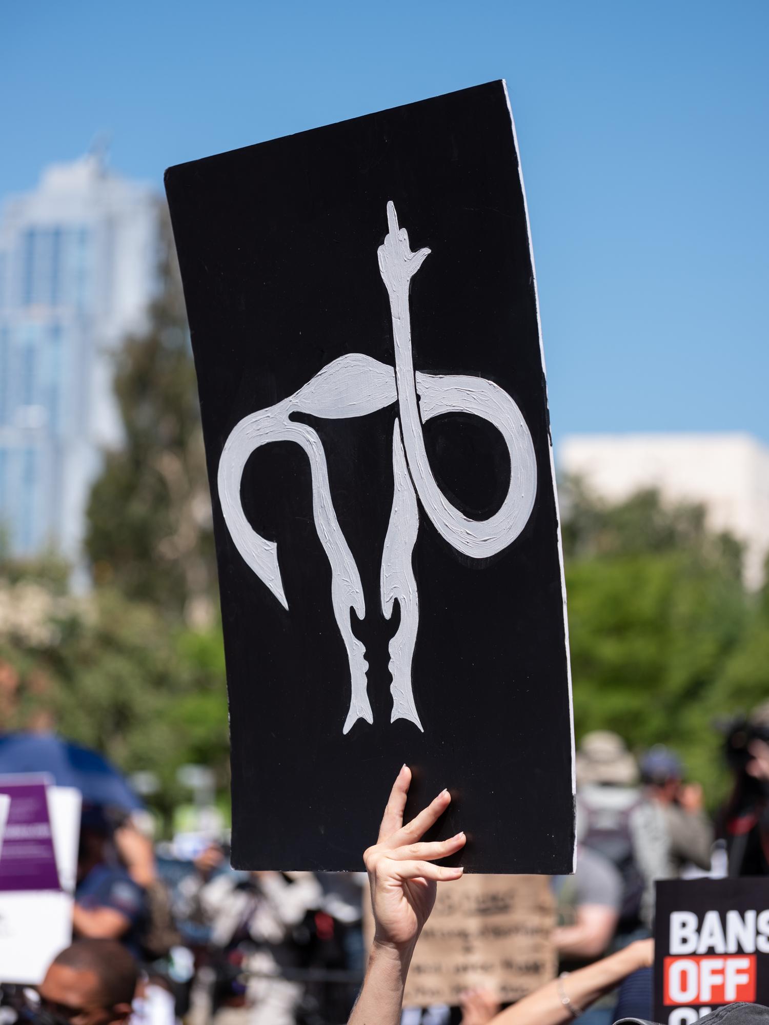 Politics + Protest - March for reproductive rights at City Hall. Los Angeles,...