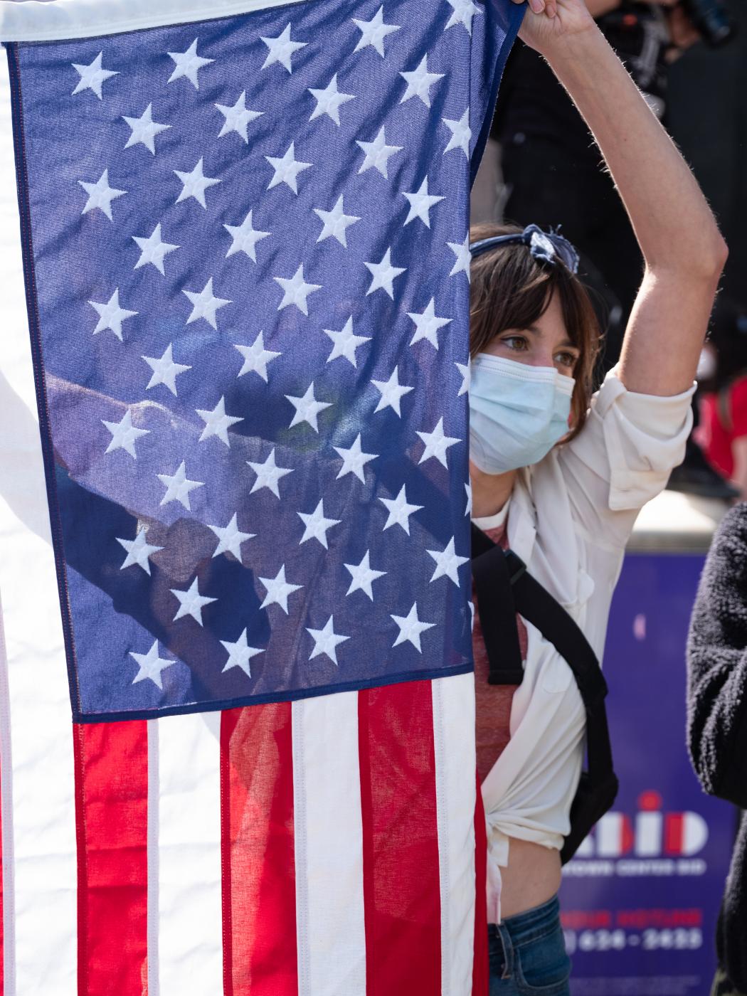 Girl & Flag