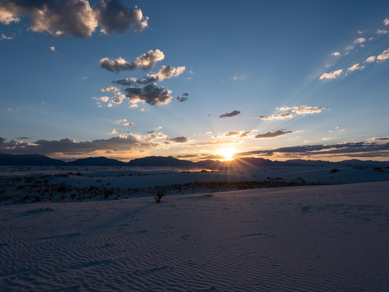 Sunset, White Sands