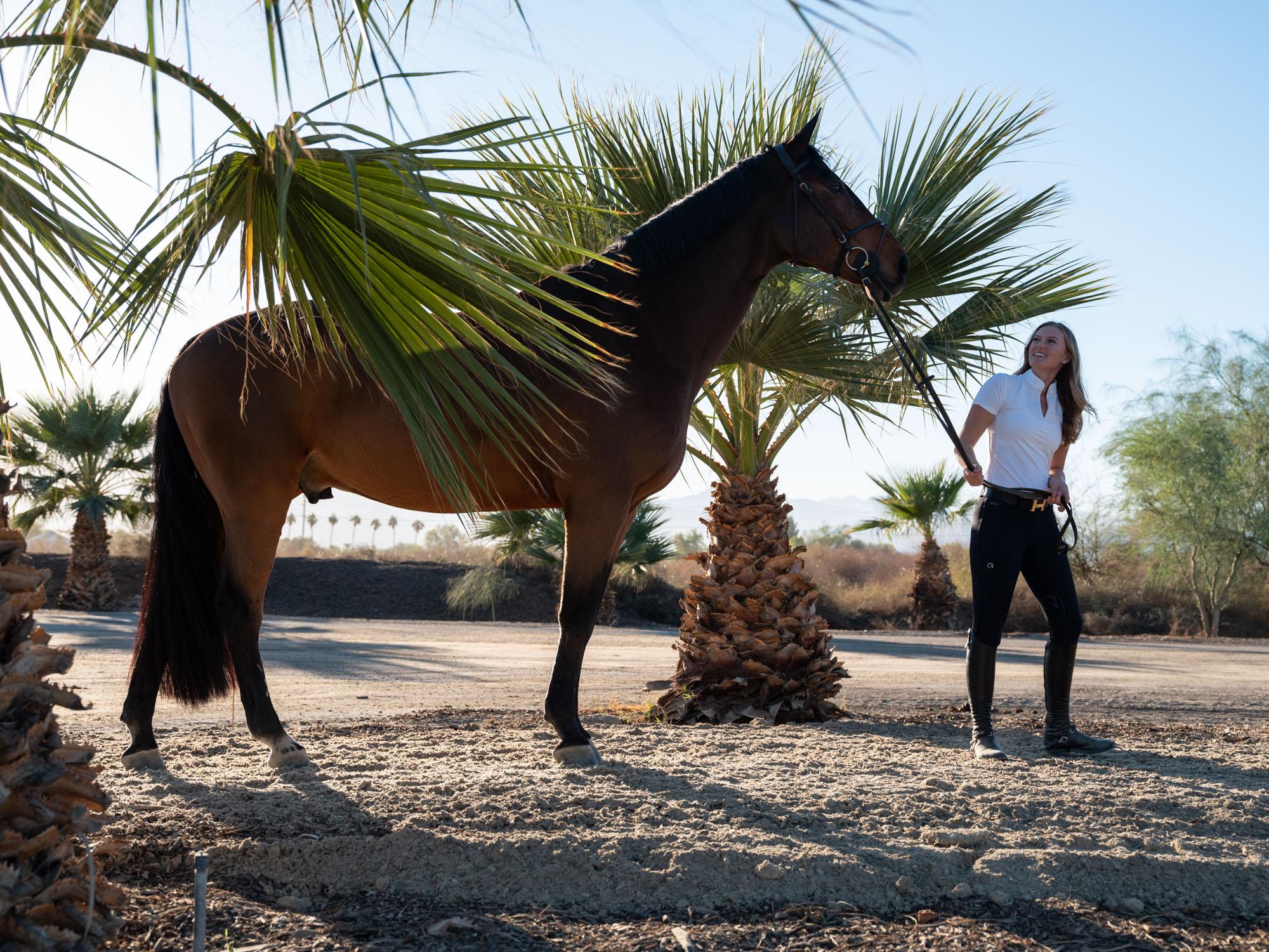 What Happened at the Stables - Bloomberg Businessweek - Maggie Kehring with her mother's horse Agano at the...