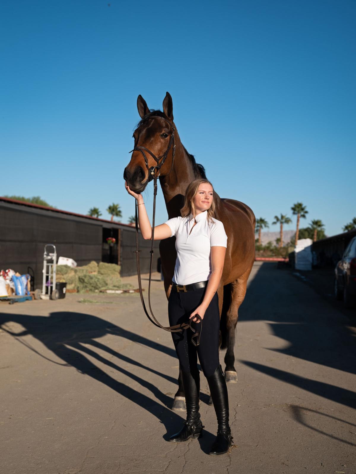 What Happened at the Stables - Bloomberg Businessweek - Maggie Kehring with her mother's horse Agano at the...