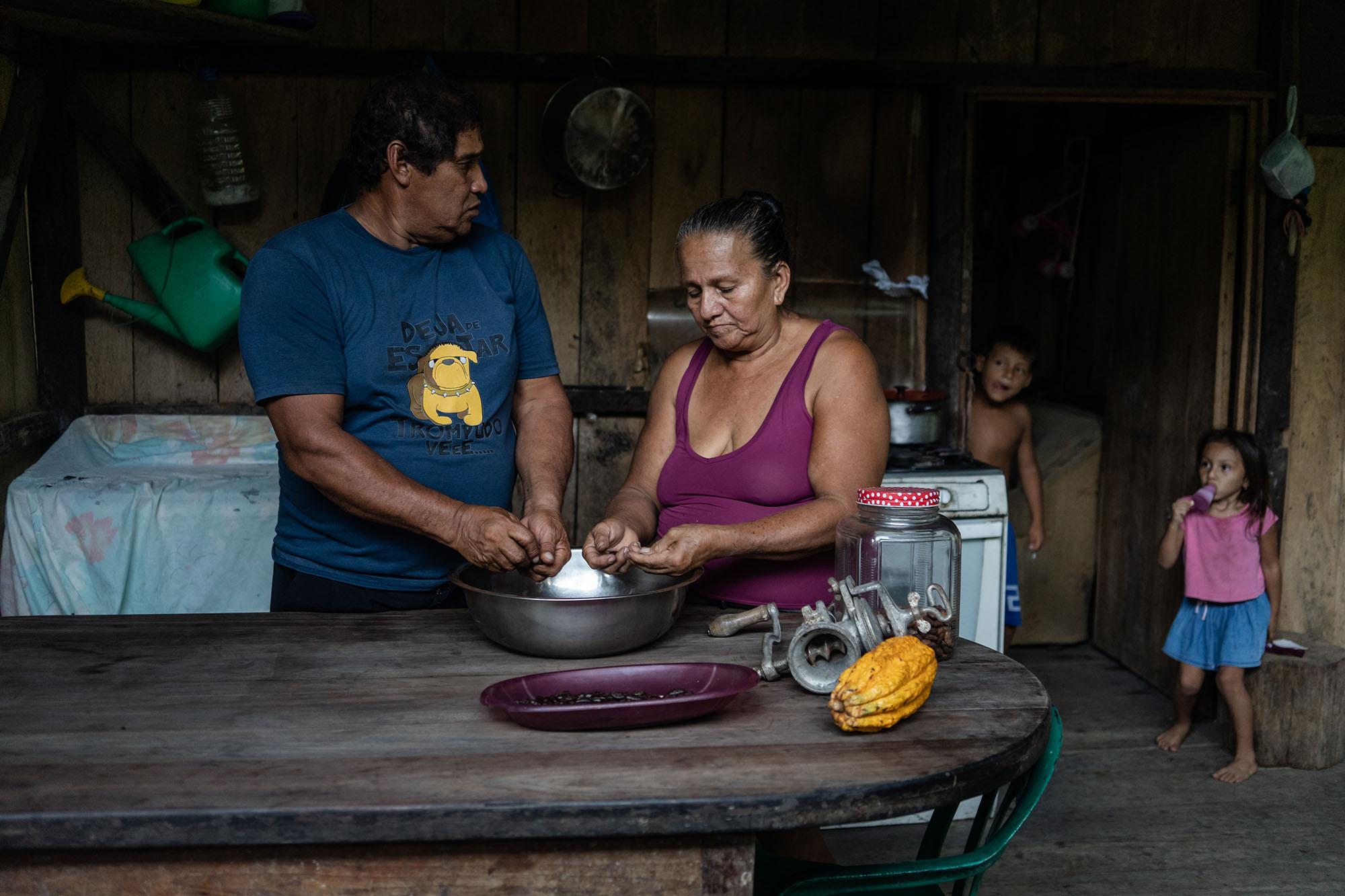 Smithsonian Magazine - The Quest to Save the World’s Most Coveted Chocolate - Clemencia Murillo and her husband Mariano Ortiz, farmers...