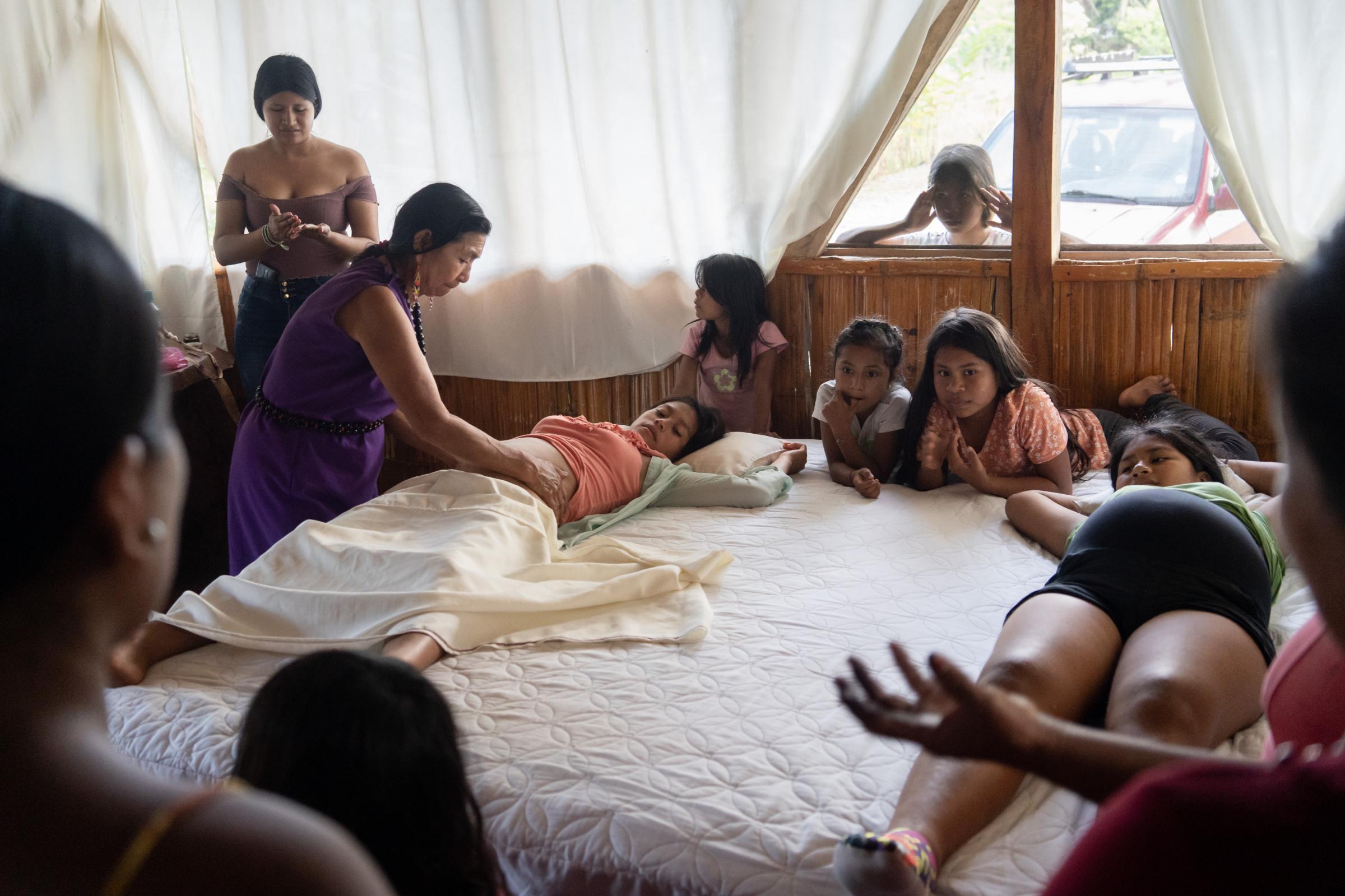 Amazon Midwives -  Olga Chungo and Ofelia Salazar, AMUPAKIN midwives,...